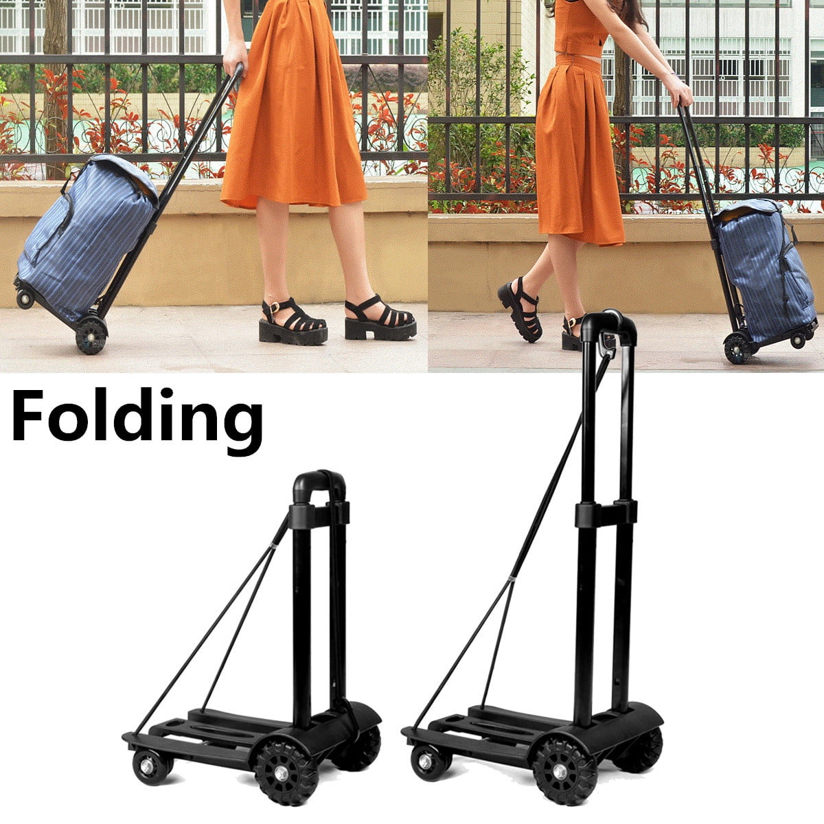 2 x LIGHTWEIGHT FOLDING COMPACT SACK TROLLEY TRUCK caravan motorhome boat home 2 x LIGHTWEIGHT FOLDING COMPACT SACK TROLLEY TRUCK caravan motorhome boat home